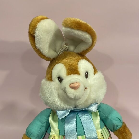 Bloomer Bunny Plush Stuffed Animal Vintage Easter Rabbit 1989 American Greetings - Picture 7 of 9